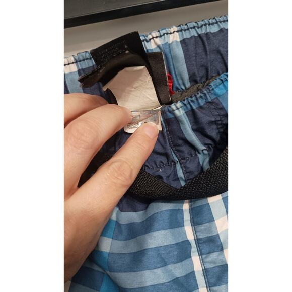 North face Plaid mens XL swim trunks.Blue  Summer, coastal, vacay beach - Picture 7 of 8